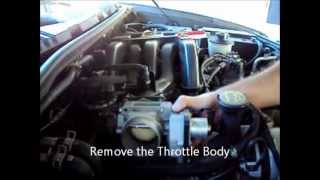 Check Engine light Code P0506 Throttle Body removal for cleaning video # 1