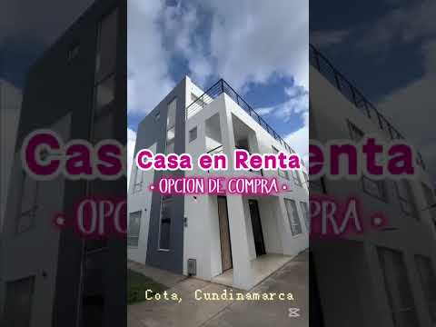 VENDO O ARRIENDO CASA DE 3 PISOS EN COTA, SABANA DE BOGOTÁ