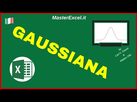 MasterExcel.it - Tutorial Gaussiana in Excel - Curva di Distribuzione Normale a campana