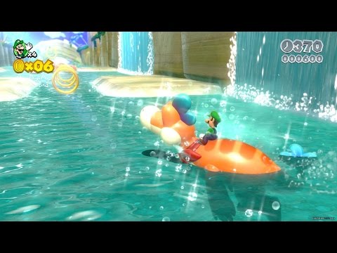 🚣 Super Mario 3D World: Bowser-2 Plessie's Dune Downhill 100 % All Stars & Stamp HD No Commentary]
