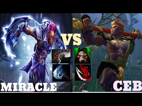 MIRACLE (ANTI MAGE) VS CEB (MONKEY KING) DOTA 2 PRO GAMEPLAY