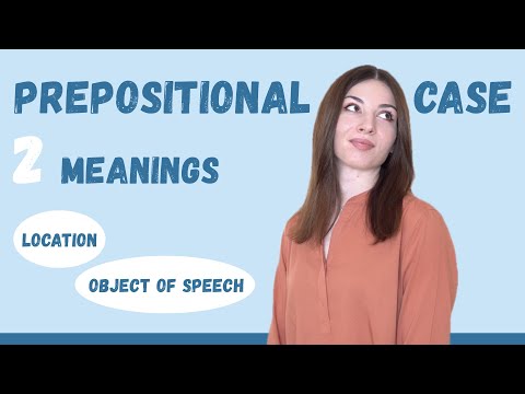 Prepositional case in Russian