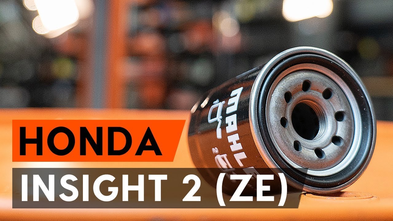 Cómo cambiar: aceite y filtro - Honda Insight ZE2_ZE3 | Guía de sustitución