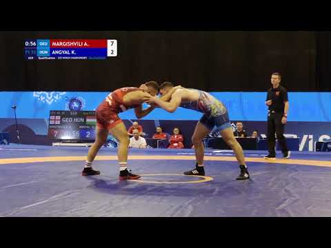 FS 92KG Qualification | Andro Margishvili (Geo) Vs Krisztian Angyal (Hun) | U23WorldChampionship2025