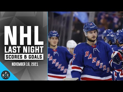 NHL Last Night: All 69 Goals and Scores on November 16, 2021