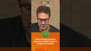 SAÍDA DE BOLA DUPLA DO PALMEIRAS PODE PARAR NO TRIBUNAL? ENTENDA ERRO EM JOGO CONTRA FLUMINENSE