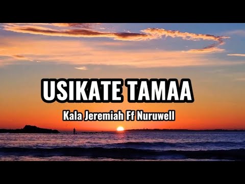 Kala Jeremiah Ft Nuruwell - Usikate Tamaa ( Lyrics Video) |MgosiOfficialLyrics 