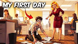 Day ONE At My NEW Office Job As An Intern...