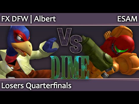 DIME 15 Melee - FX DFW Albert (Falco) vs ESAM (Samus) - Losers Quarterfinals