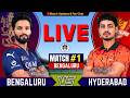 IPL RCB Vs SRH 1st Match IPL 2026 Live Cricket Match Today Bengaluru Vs Hyderabad Live