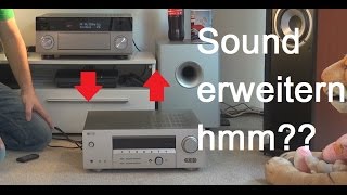 Soundsystem erweitern mit externen Verstärker an Verstärker anschließen Vor Endstufen Kombination