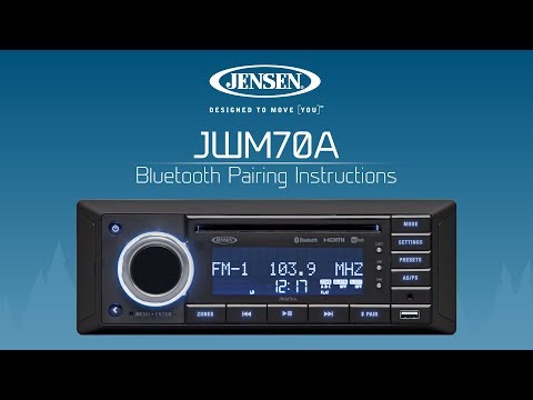 JENSEN® JWM70A | Bluetooth Pairing Instructions