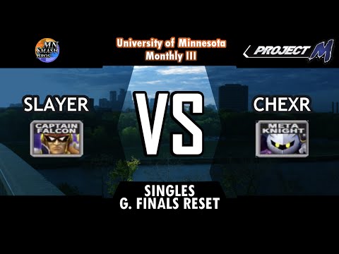 UoM-M3: Project M Singles Grand Finals Reset - Chexr (Meta Knight) vs. Slayer (Captain Falcon)