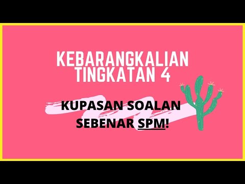 matematik tingkatan 4:Kebarangkalian-Soalan4