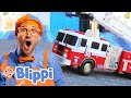 Blippi Firetruck Tour! |  Learning About Vehicles For Children | Educational Videos for Kids
