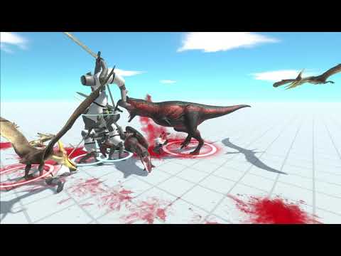 2 Carnos and 6 Pteranodons vs. Every Unit (Matched Prices) | Animal Revolt Battle Simulator