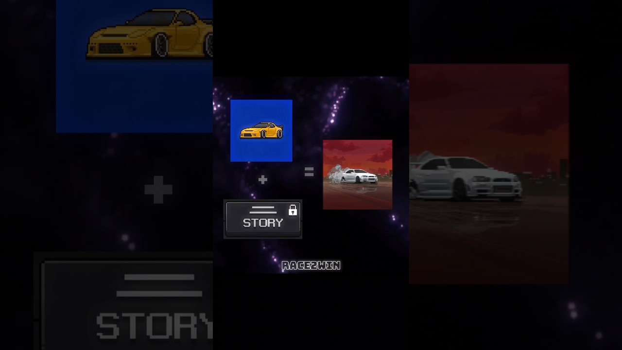 PIXEL CAR RACER with STORY MODE is APEX RACER #dragracing #apexracer #pixelcarracer