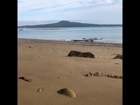 Beautiful view of Rangitoto island #surfski #volcanoisland #beautifulview #newzealand