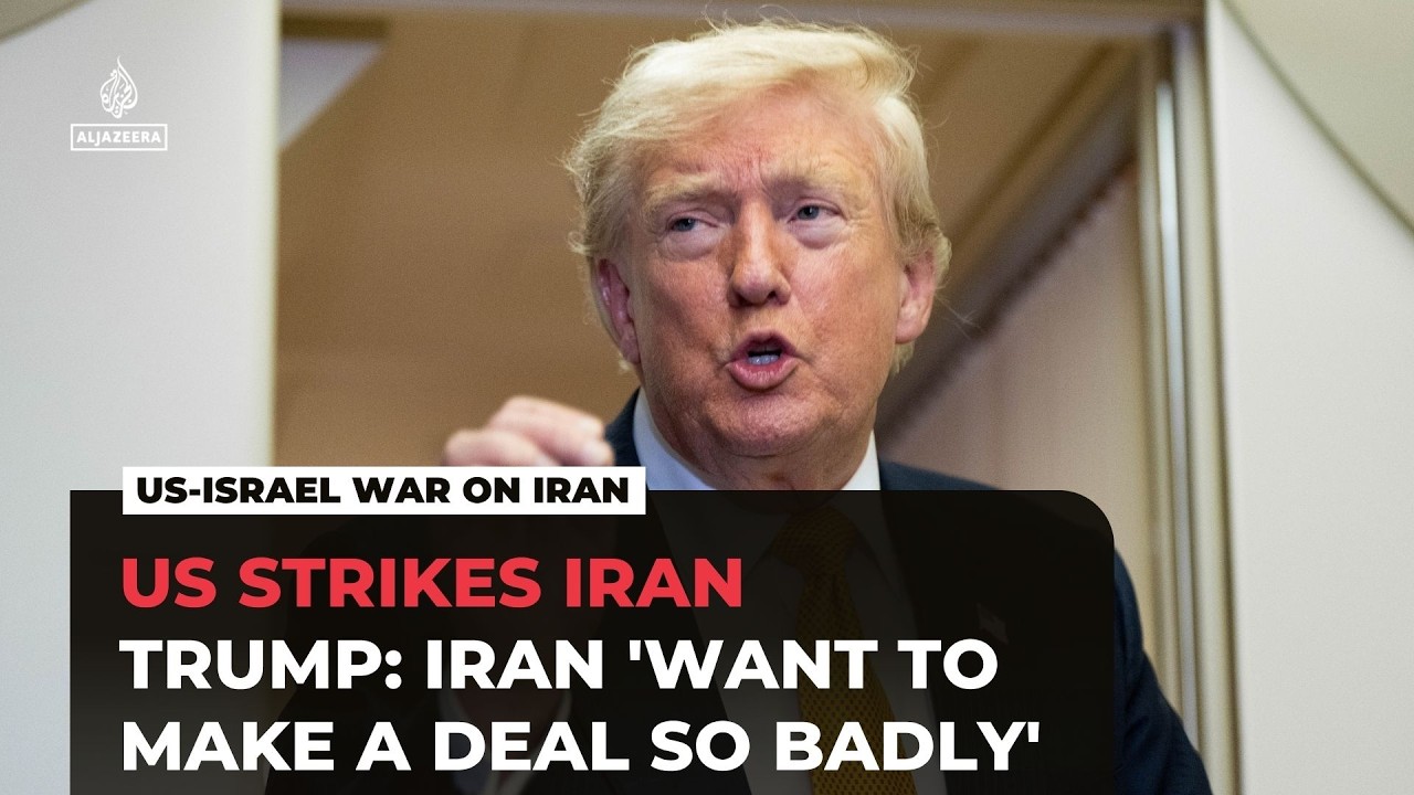 US hits 90 targets in Iran as Trump says Tehran 'want to make a deal so badly'