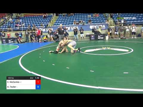 2018 USMC-USAW Cadet & Junior FS Nationals/Cadet 145 Consi Of 32 #2 - Collin McCorkle (AZ) Vs. Aro