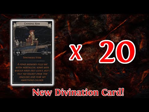 PATH OF EXILE 3.16 - 20 SETS OF CHASING RISK - NEW DIVINATION CARD!! - JACKPOT?!