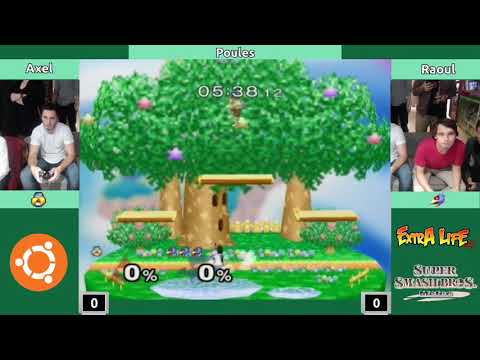 Melee @ Extra Life Café S2E6 - Axel (Sheik) vs. Raoul (Falco, Fox) - Poules