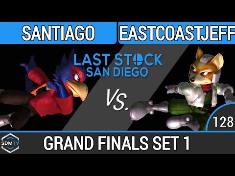 LSSD 128 - Santiago (Falco) vs. EastCoastJeff (Fox) - SSBM Grand Finals Set 1 - Smash Melee