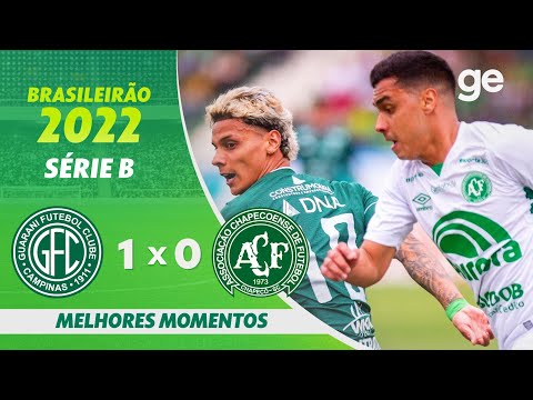 Gols e lances de Guarani x Chapecoense