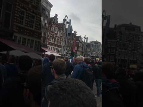 Lyon fans in Amsterdam