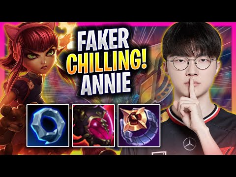 FAKER CHILLING WITH ANNIE! - T1 Faker Plays Annie MID vs Twisted Fate! | Season 2025
