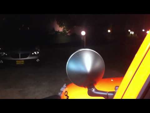 Jeep JK Post Mount Moveable Spotlight