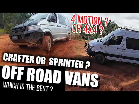 Mercedes Sprinter 4x4 versus VW Crafter 4 Motion / MAN Tge. Which is best off road?