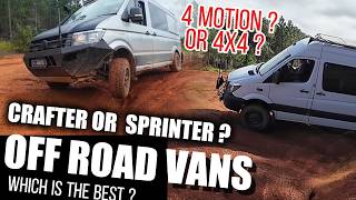 Mercedes Sprinter 4x4 versus VW Crafter 4 Motion / MAN Tge. Which is best off road?