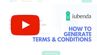 How to generate Terms & Conditions