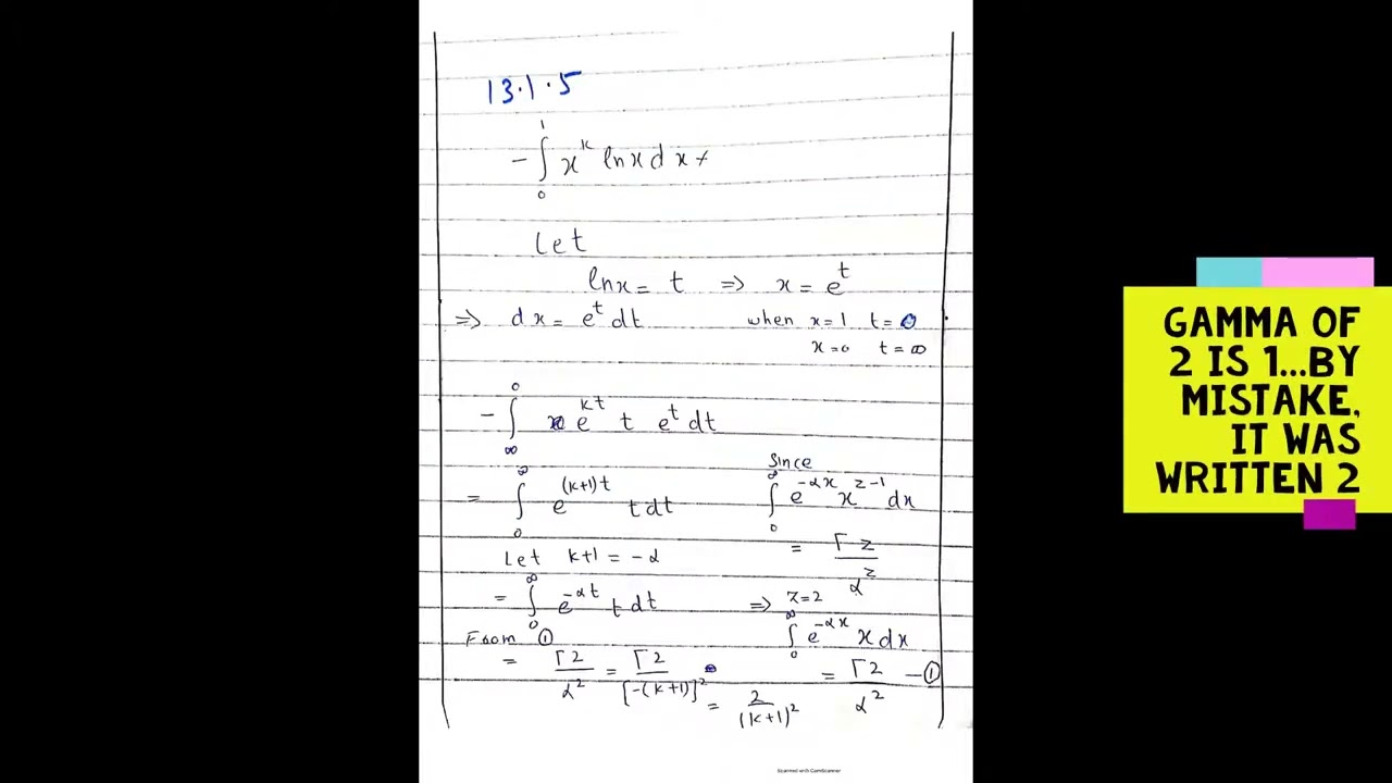 solution of 13.1 from mathematical method for physicists by weiber   7th edition