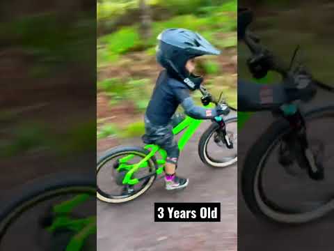 3 Year Old MTB Progression Do Far!