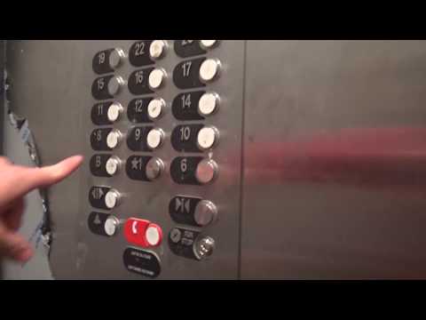 Haughton (Modernized by Otis) Traction Service Elevator @ Liberty Tower, South Bend, IN