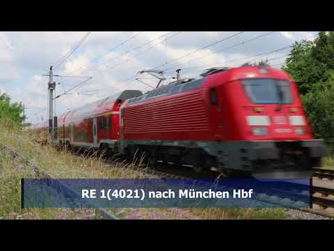 Züge[ICE,RE] auf der Strecke Nürnberg-Ingolstadt, Göggelsbuchtunnel am 26.06.2021
