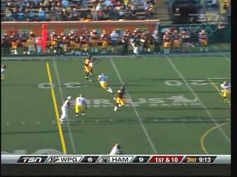 CFL Winnipeg 13, Hamilton 25 - July 18, 2009