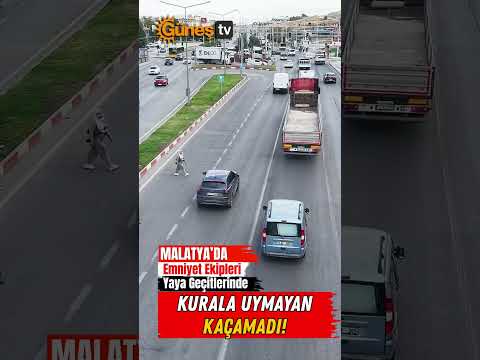 Malatya'da Kural İhlaline Dronlu Takip! #Malatya #Trafik #Dron #Emniyet #SonDakika