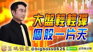【大戶羅盤籌碼動能】 #謝宗霖 0823，大盤輕輕彈 個股一片天 (圖)