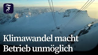 Deutschlands letzter Gletscherlift gesprengt