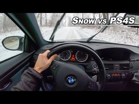 Stuck in the E92 M3!  - Summer Tires VS Snow Storm