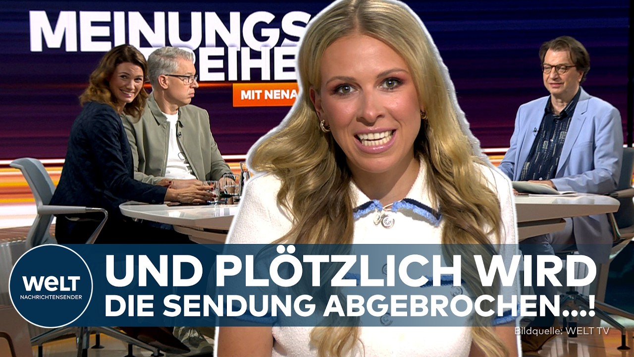 ALARM BEI WELT MEINUNGSFREIHEIT! Mitten in der Sendung ‒  plötzlich wird das Studio geräumt