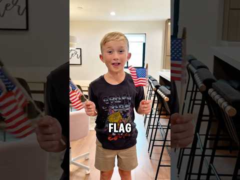 Levi teaches Ivy about the American Flag! 🇺🇸