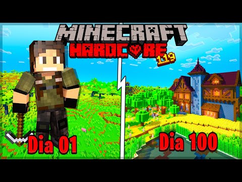SOBREVIVI 100 DIAS NO MINECRAFT HARDCORE 1.19 - O Filme