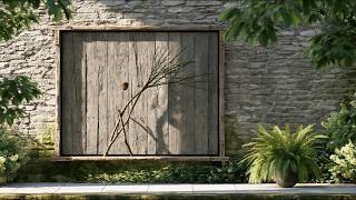 Beautiful Rustic Garden Wall Art Decoration Ideas Using Reclaimed Wood & Tree Branches