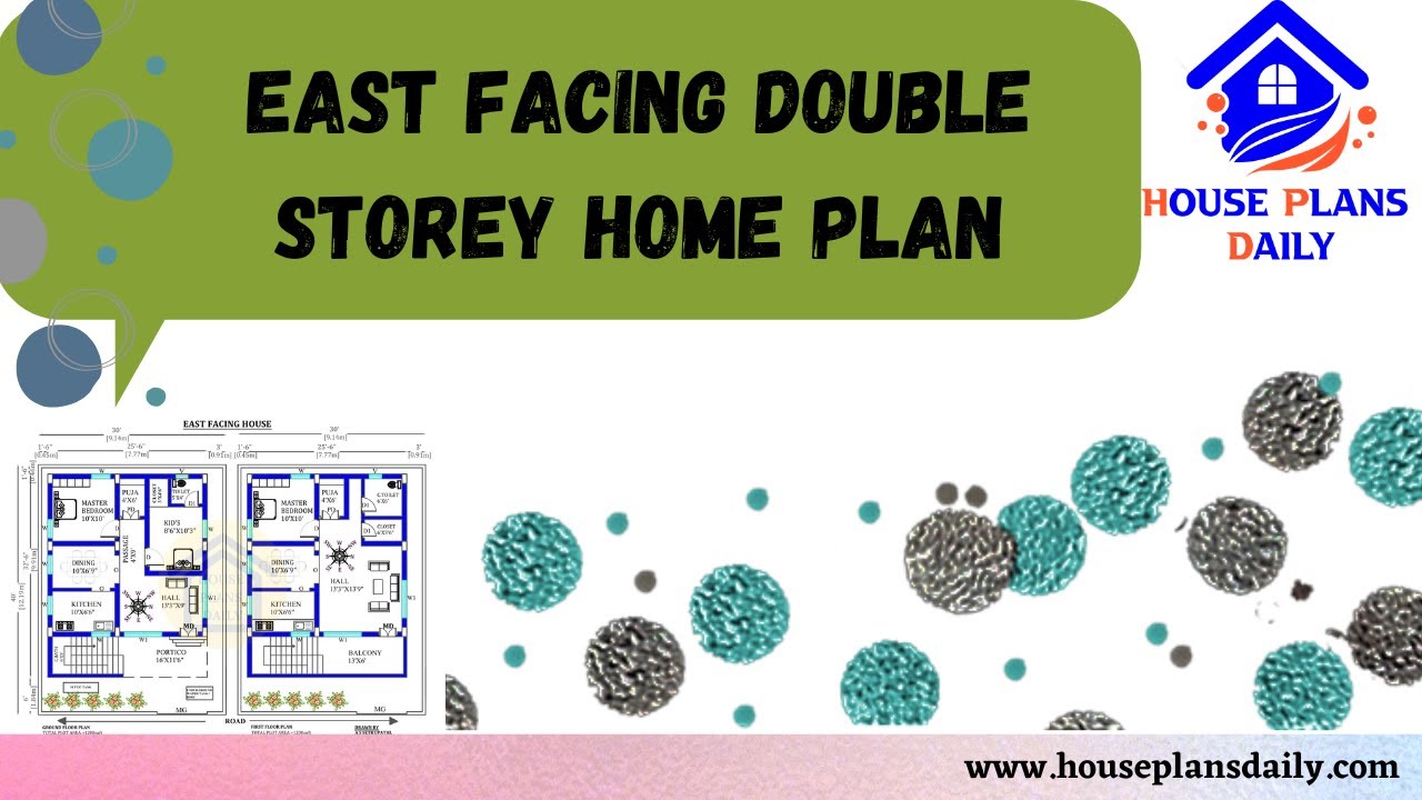 East Facing Double Storey Home Plan | 1200 Sqft House Design