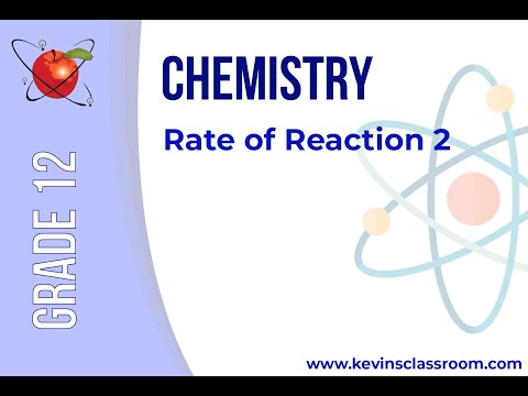 Grade 12 Chemistry - Rate of Reaction 2