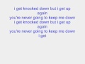 I GET KNOCKED DOWN lyrics 